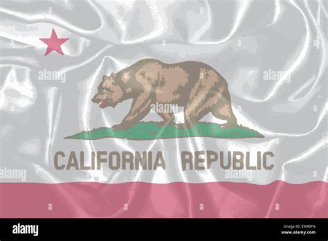 The Flag Of The Usa State Of California Stock Photo Alamy