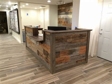 Reception Desks For Offices Custom Reception Counters Rustic