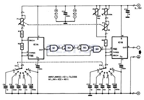 555 Timer Circuit Diagram Pulse Generator Circuit Diagram