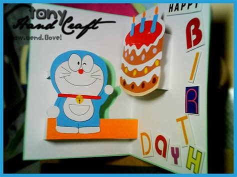 Tonyhandcraft Customized Card As Requested Doraemon Birthday Card