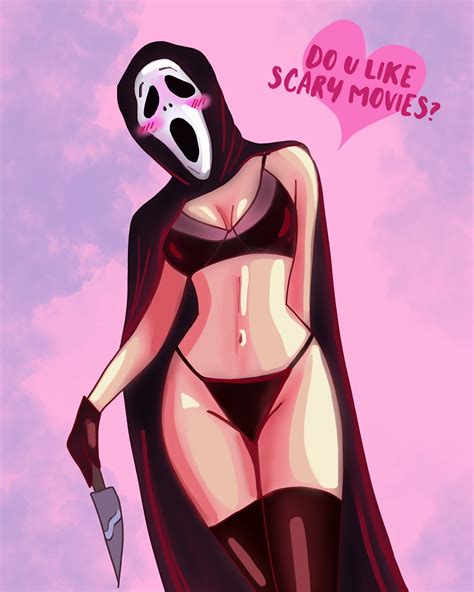 Ghostface Print Scream Movie Funny Slasher Fanart Etsy
