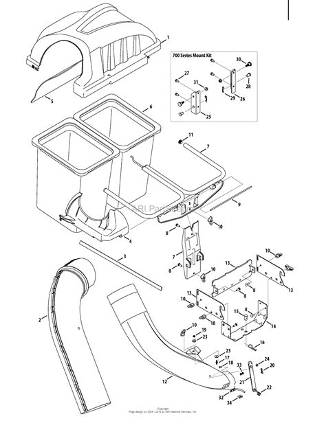Mtd 19a30003oem Twin Rear Bagger 2015 19a30003000 2015 Parts Diagram For General Assembly