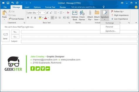 How To Create A Signature In Outlook