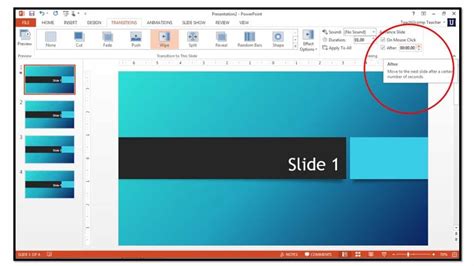 How To Add Slide Transition Animation In Powerpoint 2013 Teachucomp