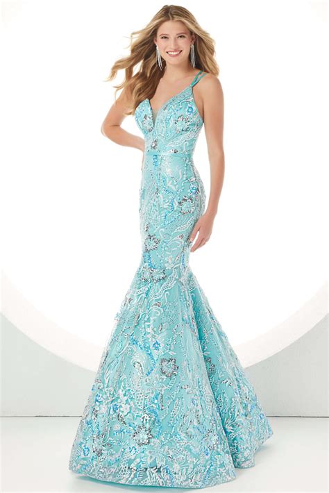 Mermaid Sequin Embroidery Prom Dress Panoply 14092