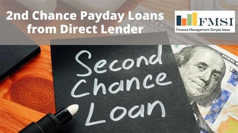 2nd Chance Payday Loan Direct Lender Finance Management Simple Ideas