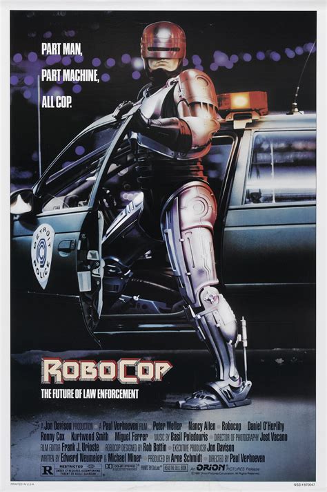 Robocop Movie Poster The Gore Store