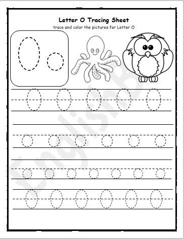 Letter O Tracing Writing Practice Worksheet  EnglishBix