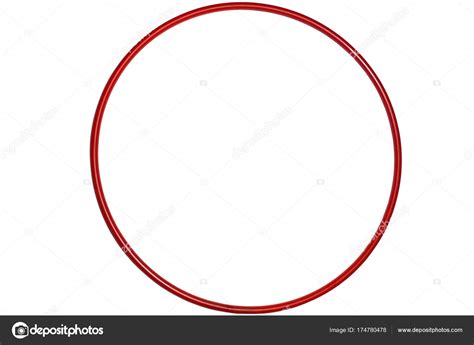 The Hula Hoop Red Isolated On White Background — Stock Photo