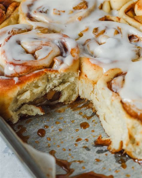Apple Pie Cinnamon Rolls With Cream Cheese Icing Gimme Delicious