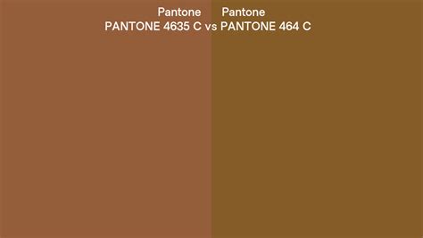 Pantone 4635 C Vs Pantone 464 C Side By Side Comparison