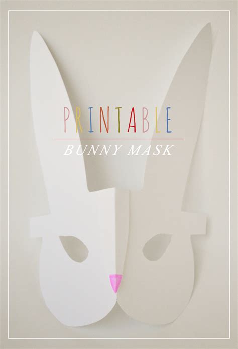 Printable bunny ears pattern share. swoon studio: Crafts for Kids: Printable Bunny Mask
