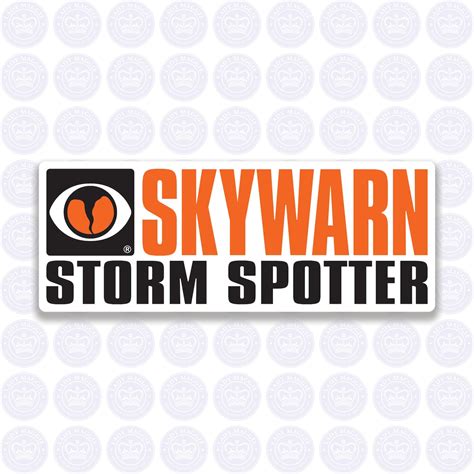 Skywarn Decal Nws Skywarn Storm Spotter Decal Skywarn Etsy