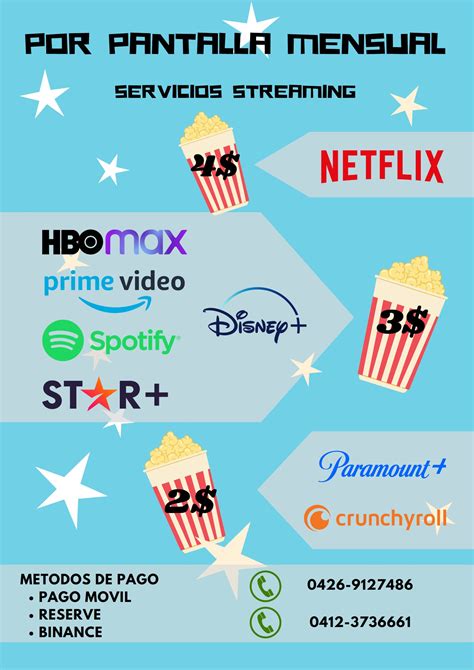 Venta De Pantallas Streaming Netflix Disney Star Hbo Paramount Primevide Spotify Vitrina