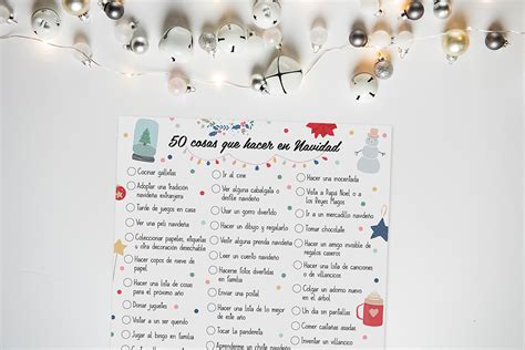 Imprimible 50 Cosas Que Hacer En Navidad Mlc Estudio Inspiración Y