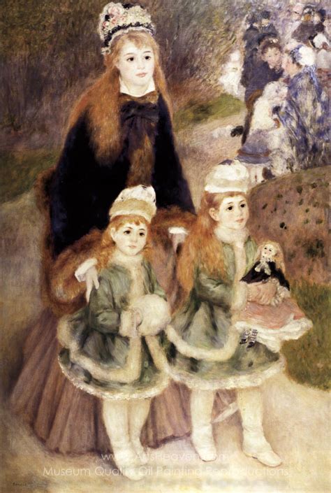 Pierre Auguste Renoir Mother And Children Painting Reproductions Save