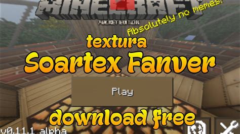 Minecraft Pe 0111 Soartex Fanver Texture Pack Textura Youtube