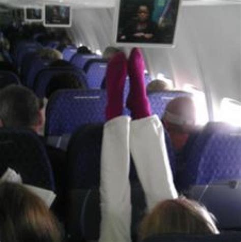 Passenger Shaming Photos Display Fliers Weird Behavior In Flight See