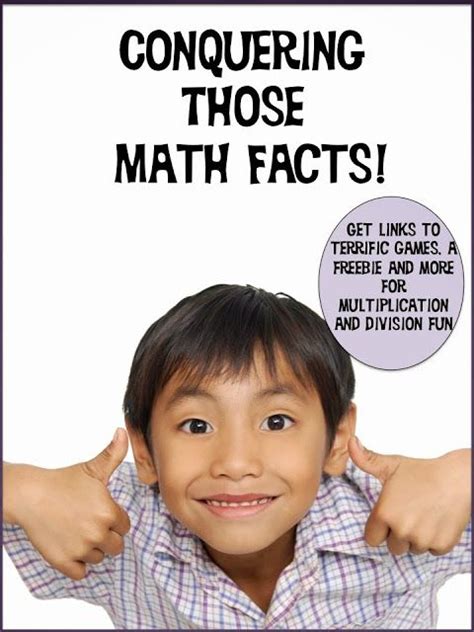 Conquering Those Math Facts Math Facts Mastering Math Math