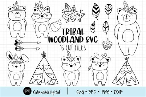 Woodland Animal Svg 110 Svg Cut File New Svg Cut Files For Your