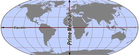 Prime Meridian Location On World Map Time Zones Map