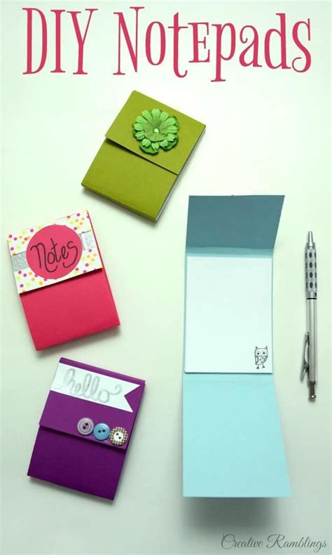 Easy Diy Notepad Using Scrap Paper And Simple Craft Supplies Craft