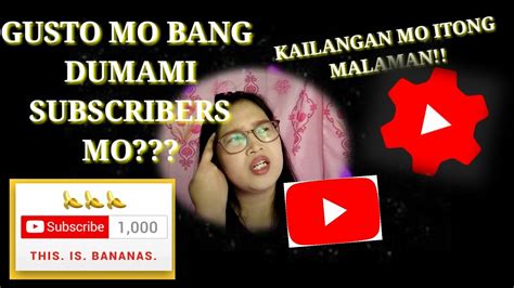 Paano Magkaroon Ng 1000 Subscribers 1 Month And 4 Days Youtube Tips Youtube