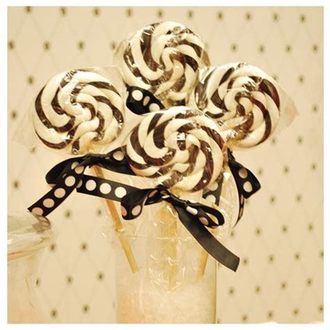 Black And White Swirl Lollipops Death By Chocolate Party Party