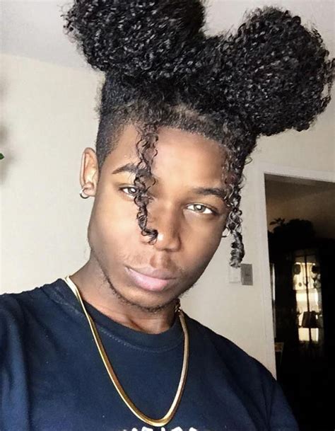 Space Buns #men'shairideas | Long curly hair men, Curly hair men, Long