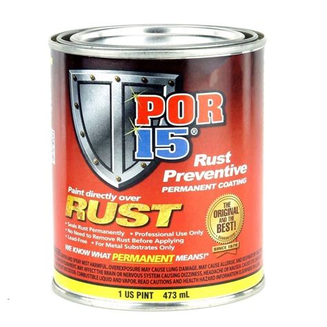 Por15 Clear Rust Preventive Paint 473ml Us Pint