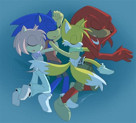 Sleepy Friends By Nannelflannel On Deviantart Sonic Heroes Sonic