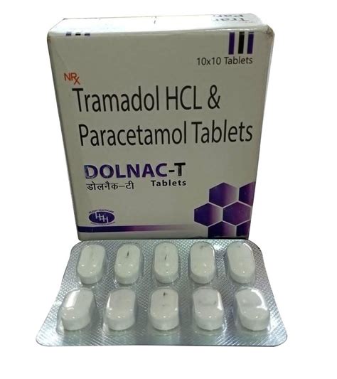 Tramadol Hcl Paracetamol Tablets At Rs 170box Acetaminophen In Durg