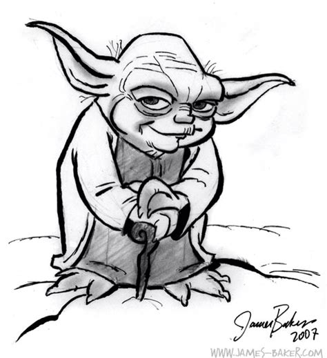 Simple Yoda Drawing At Getdrawings Free Download