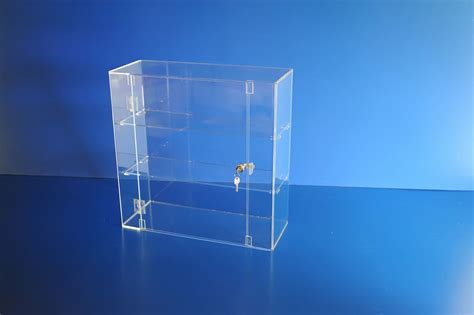Lockable Display Cabinet 500 X 500 X 200 Plasticraft Displays