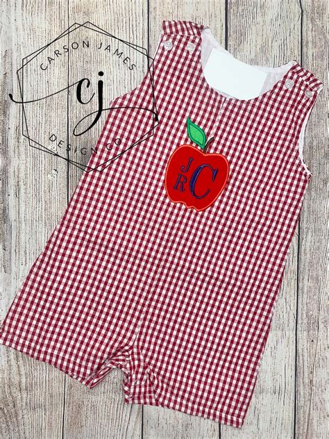 Monogram Back To School Outfit For Boys Baby Toddler Kids Etsy