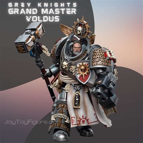 Joytoy Action Figure Warhammer 40k Grey Knights Grand Master Voldus