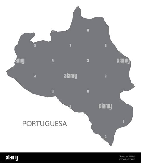 Portuguesa Venezuela Map In Grey Stock Vector Image Art Alamy