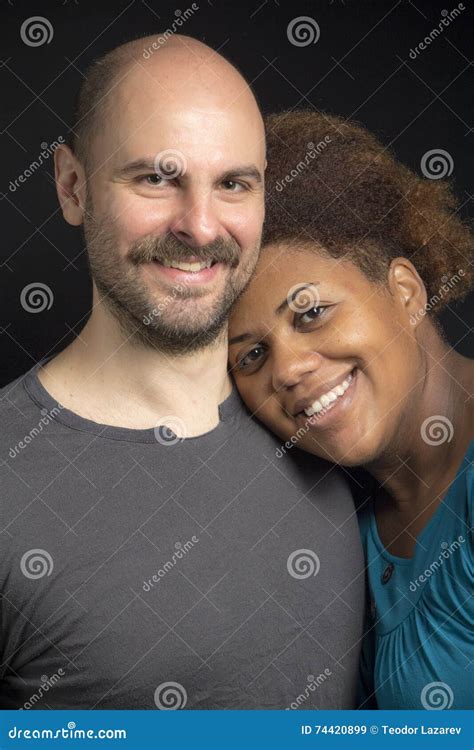 Young Happy Mixed Race Couple Stock Image Image Of Mixed Couple