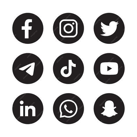 Premium Vector Set Of Social Media Icons