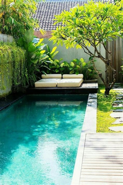 Cozy Swimming Pool Garden Design Ideas39 Small Backyard Pools Small