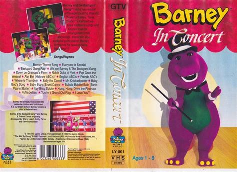 Barneys Barney In Concert Vhs Video Pal A Rare Find Ebay Cloud Hot Girl