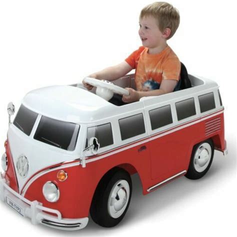 6v Vw Volkswagen Bus Battery Powered Ride On Kids Car Toy Wheels Power