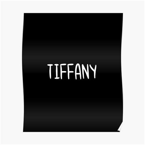 Tiffany Custom Name Font Text Birthday Poster For Sale By Frank095