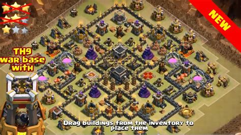 I do frequently test, build and review base layouts for town hall 9 and give them here ready for you so you can directly copy them without testing or building them yourself. Clash of Clans th 9 war base ♦ anti 2 star update with ...