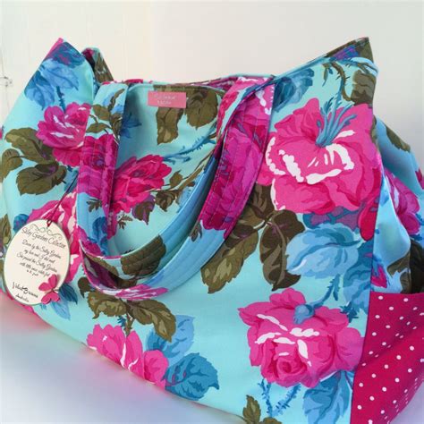 Bag Pink Rose Large Hobo Bag Floral Shoulder Bag Travel Bag Tote