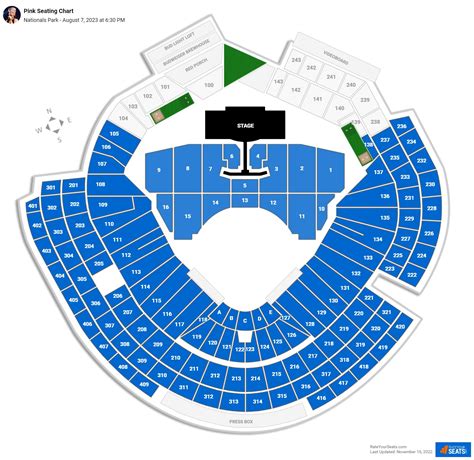 Nationals Park Concert Seating Chart