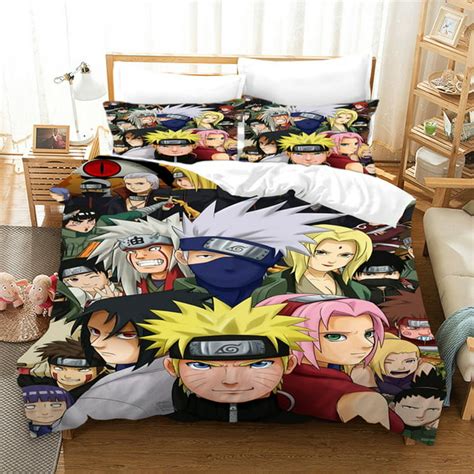 Novelty Naruto Bedding Bed Set Twin Full Queen King Size Itachi Akatsuki Kakashi Action Figures