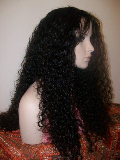 virgin chinese kinky curly full lace wig
