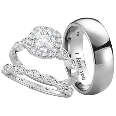 Does anybody have a wedding band that is sterling silver? Best 25 Silver Wedding Ring Sets for Him and Her - Home ...