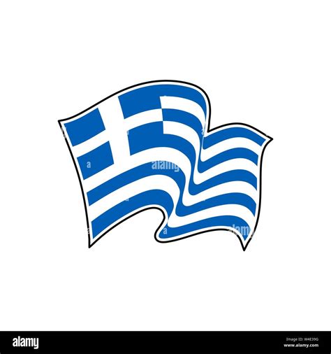 Vector Flag Of Greece Greece Vector Flag Athens Stock Vector Image